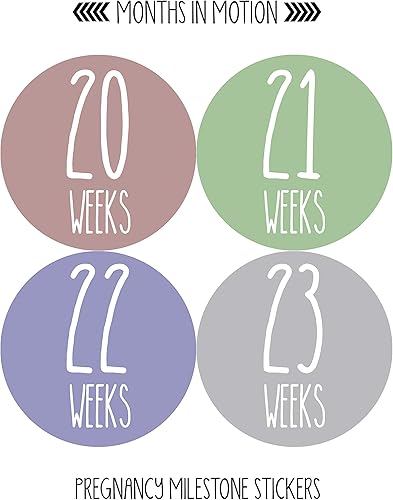 Miniatura 4 de Adhesivo semanal para el crecimiento del embarazo, de semana a semana, embarazada, esperando fotos, recuerdo de maternidad, panza de bebé,