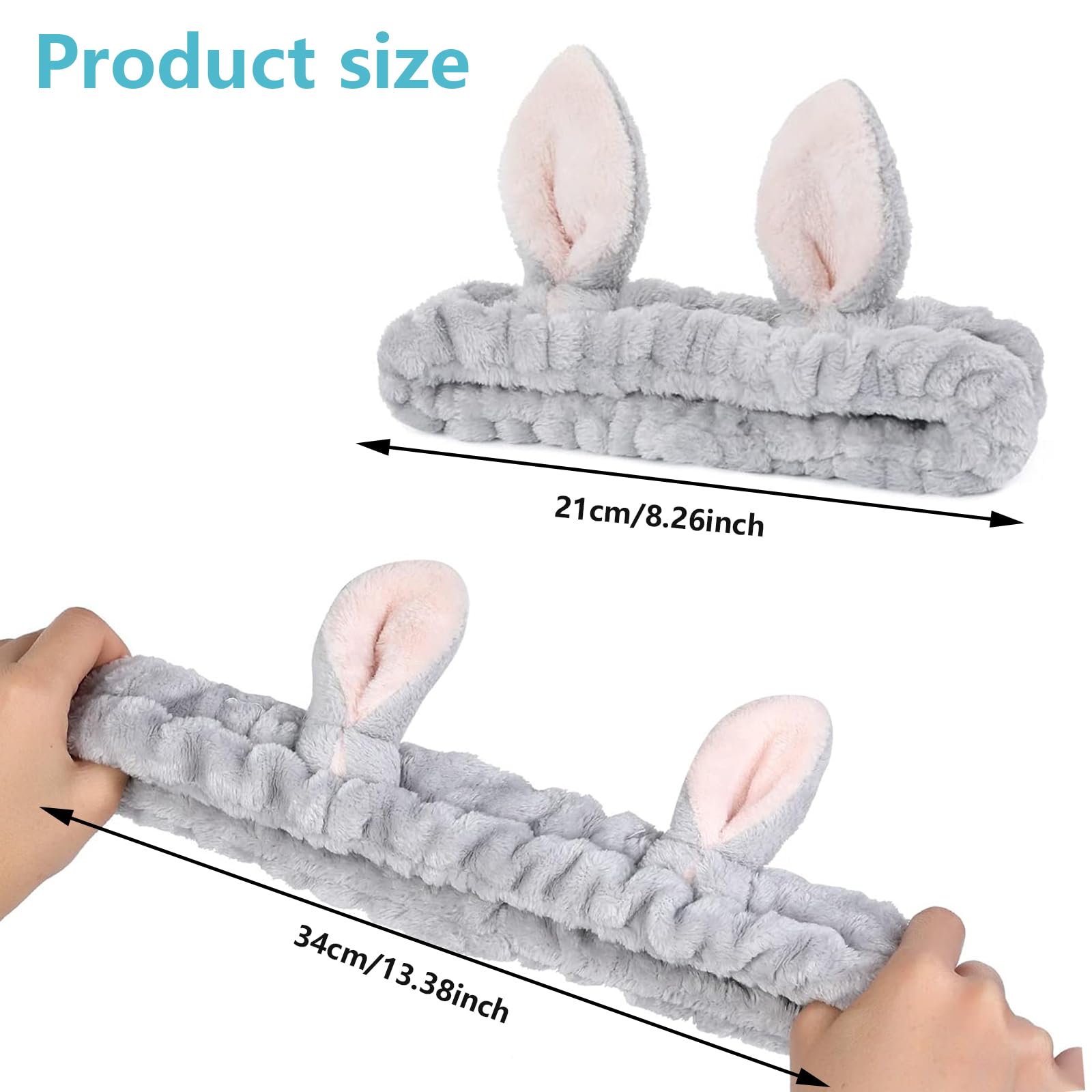 OUNONA 2pezzi Fasce Per Capelli Orecchie Di Tigre in Peluche Elastiche OUNONA 2pezzi Fasce Per Capelli Orecchie Di Tigre in Peluche Elastiche