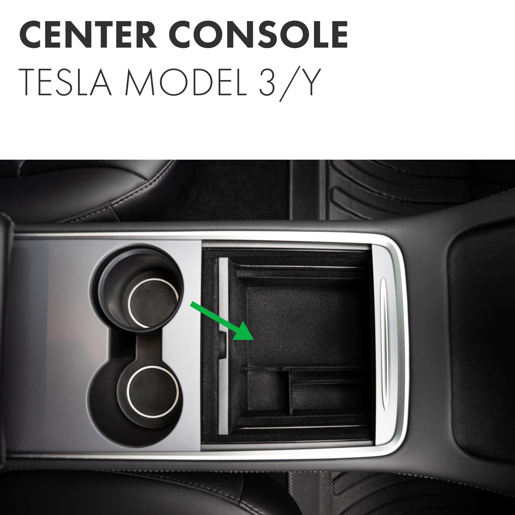 Boîte de rangement cachée pour console centrale, Tesla Model Y/3, accessoire conçu