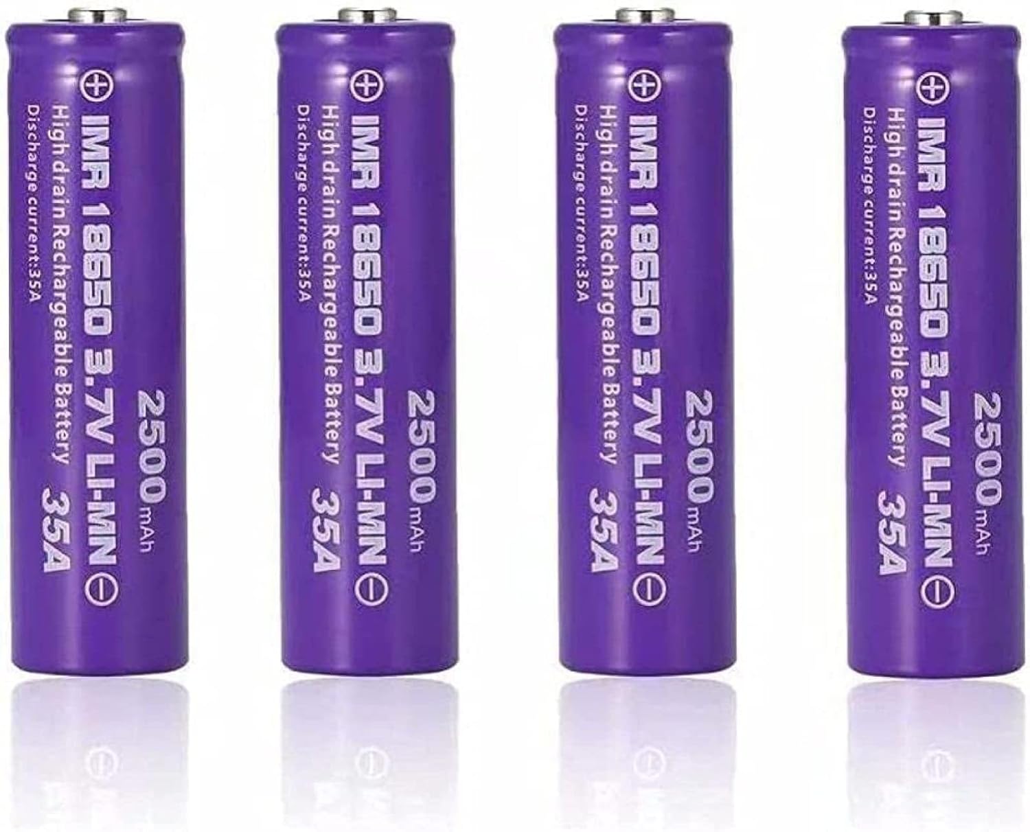 18650 3.7v 2500mah Button Top Battery 18650 Rechargeable Battery 3.7V ...
