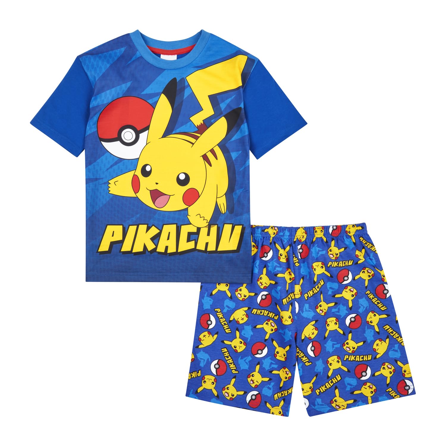 Pokémon Pigiama per Ragazzi, Set Pigiama Pikachu, dai 5 ai 12 Anni, Indumenti da Notte
