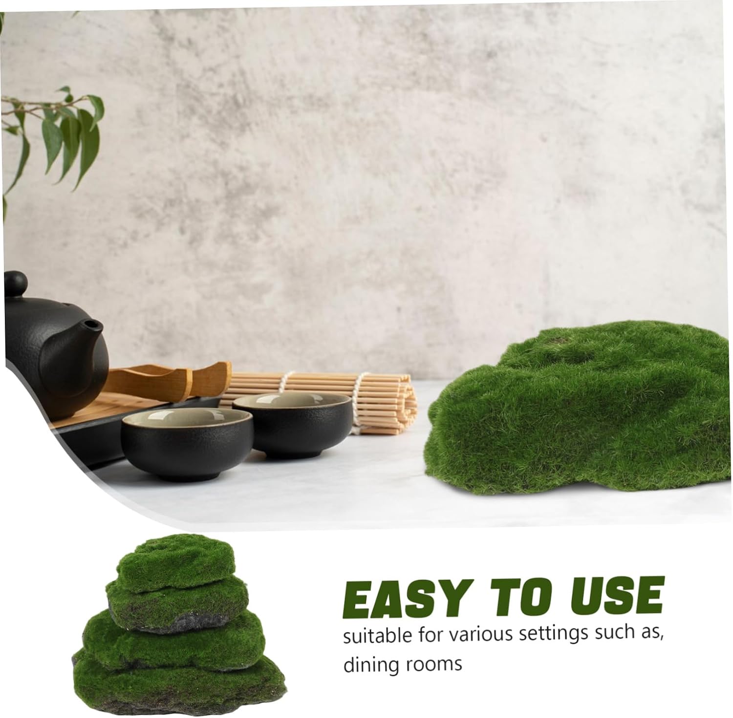 Alipis 4pcs Artificial Balls Decorative Faux Moss for Terrariums Balls for Indoor Plant Decorations