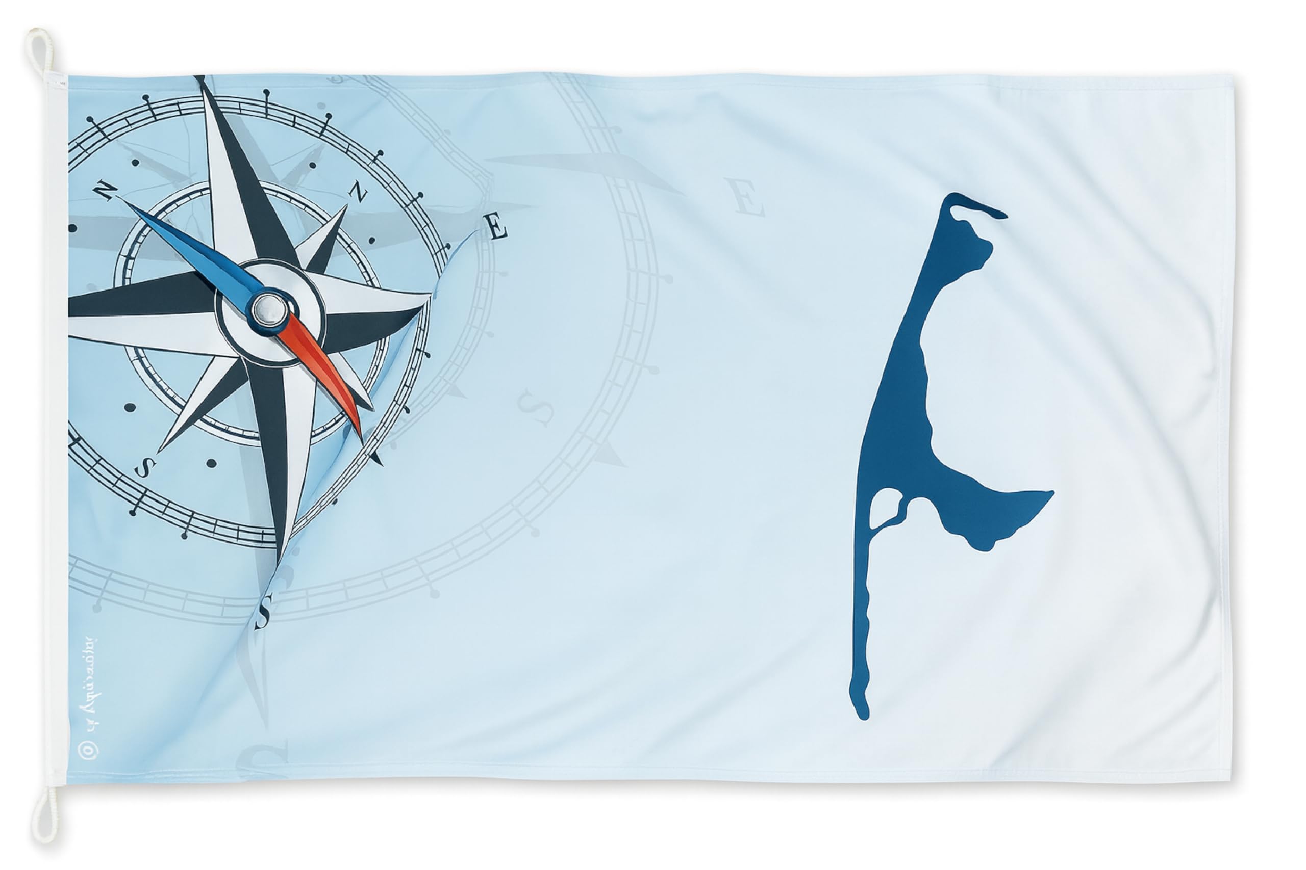 Sylt & Kompas Flaga – orientacja w stylu ultra ścierka na flagę statku/150 x 90 cm