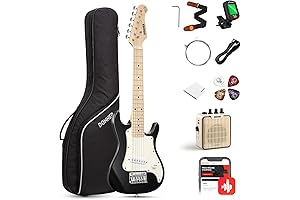 Donner DSJ-100 Electric Guitar for Kids Ages 12-14