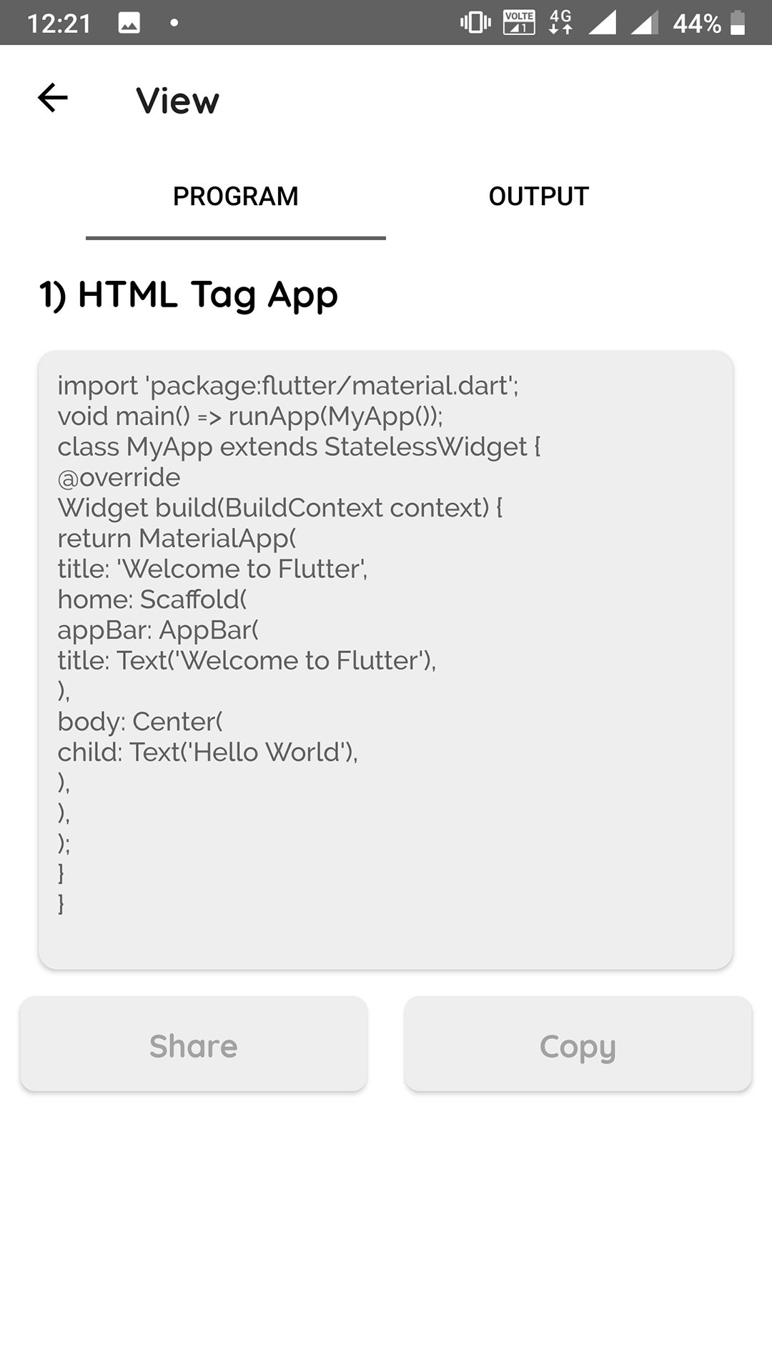 Flutter Learning - App on Amazon Appstore