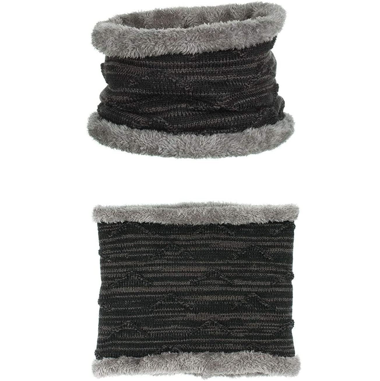 Chapeau d'hiver Ensemble Bonnet Et Écharpe, Cache-Cou, Bonnet Tricoté À Doublure Douce, Bonnet Chaud d'hiver, Bonnets De Ski Chaud Chapeau