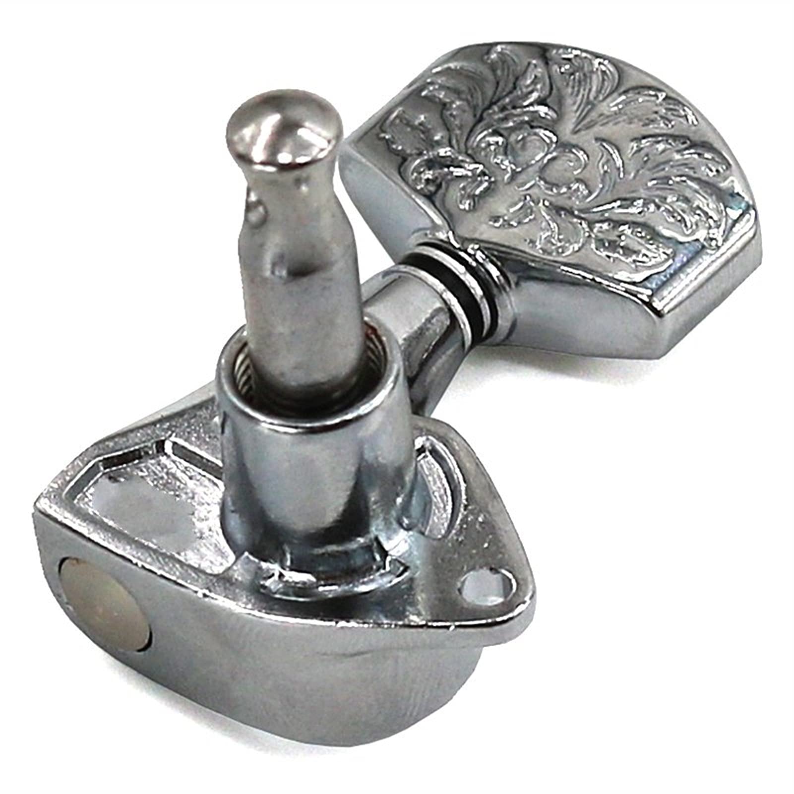 Locking Tuners Volksgitarre mit vollständig geschlossenen Knöpfen Silber 1:22 Quasi-Knob-Wellenstring-Wickler