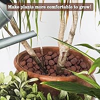 Vista 7 de Legigo 2 LB de piedras de arcilla Leca orgánicas para plantas, bolas de Leca 100% naturales de 4mm-16mm para plantas de interior, piedras de arcilla