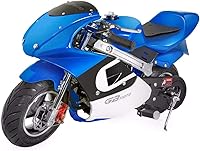 Vista 2 de XtremepowerUS Mini motocicleta prémium de bolsillo a gasolina de 40 cc, con motor de 4 tiempos para niños, con asiento acolchado aprobada por la EPA