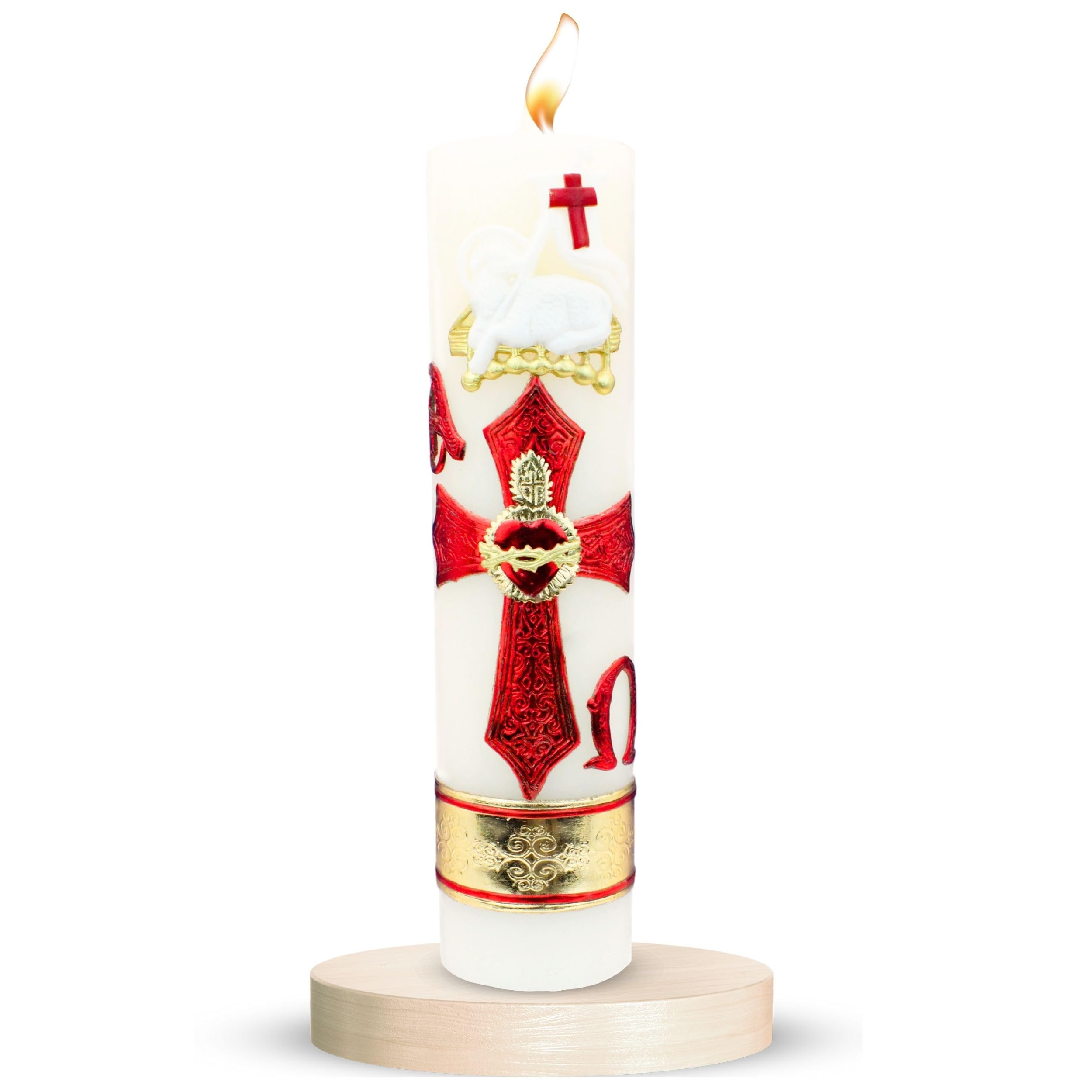 Cirios religiosos catolicos grandes - Cirio pascual catolico - sirios católicos grandes - saint candles Prayer candles - Our lady of guadalupe religious candle - Catholic candle Pascuales