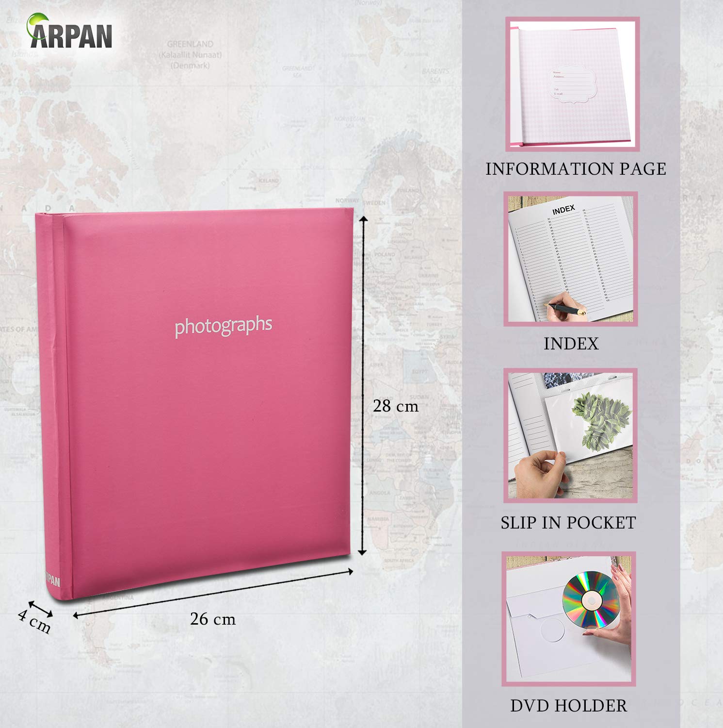 Album Fotografico Con Velina Album Fotografico Grande 5x7 - Rilegato A Libro, Scegli Il Design, Per Ricordi Preziosi 5x7 Photo - Foto 4