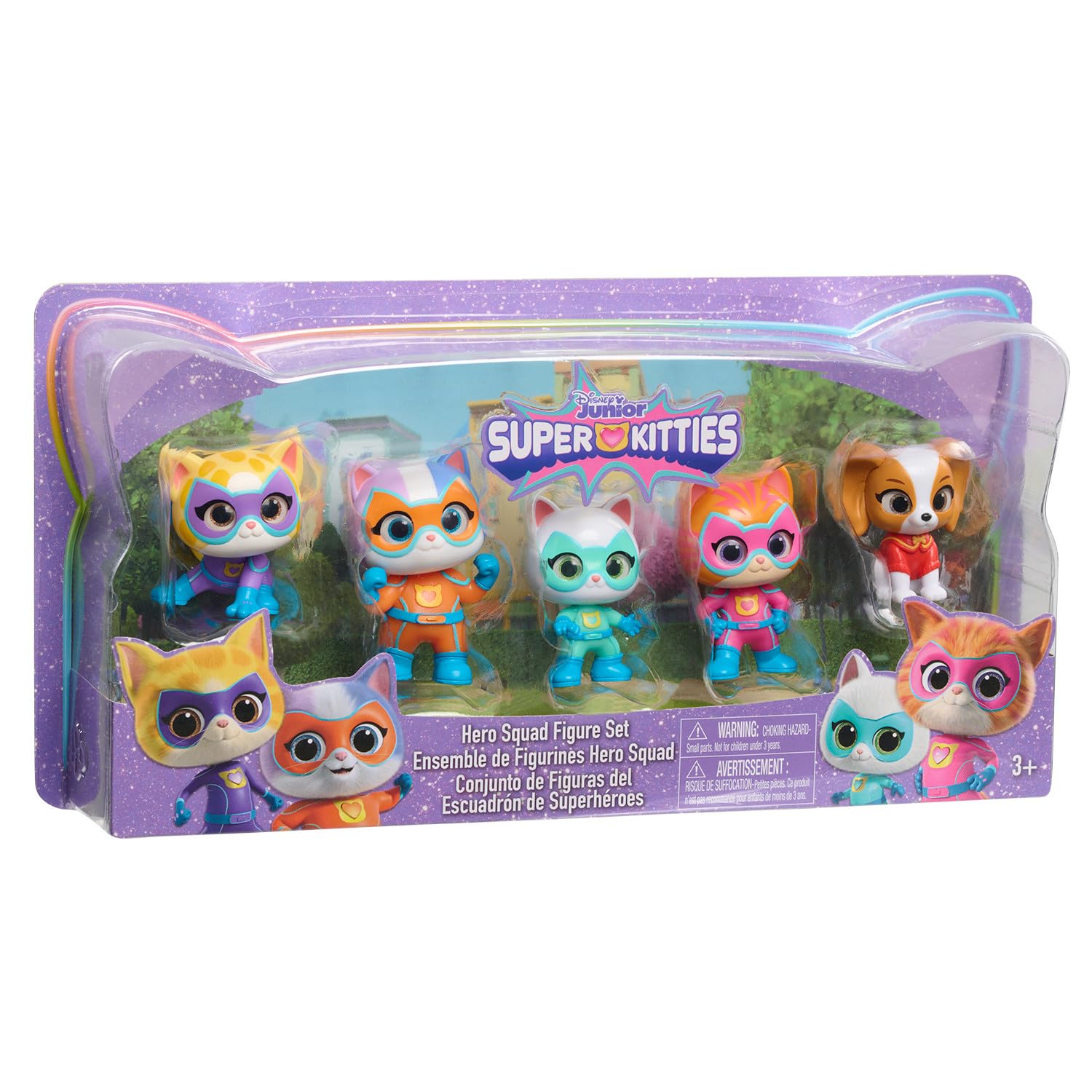 Disney Junior SuperKitties Hero Squad 5-Piece Figure Set