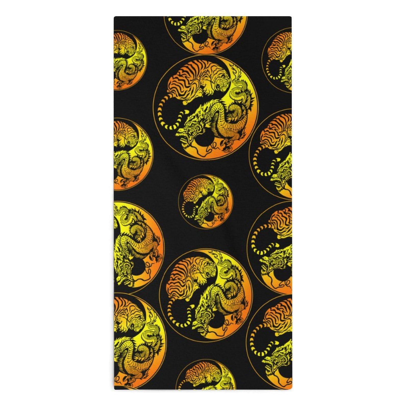 TXFBTRFSA Ying And Yang Dragon Tiger Hand Towels for Adult Face Towel Bath Beach Swim Accessories