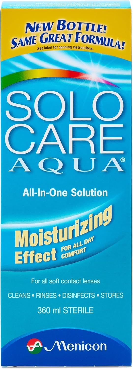 Solocare Aqua All in One Contact Lens Solution 360Milliliter Amazon