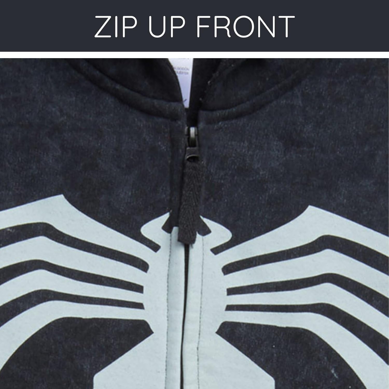 Marvel Spider-Man Fleece Matching Family Zip Up Cosplay Hoodie Toddler to Adult Sizes (2T - 2XL) - Image 6