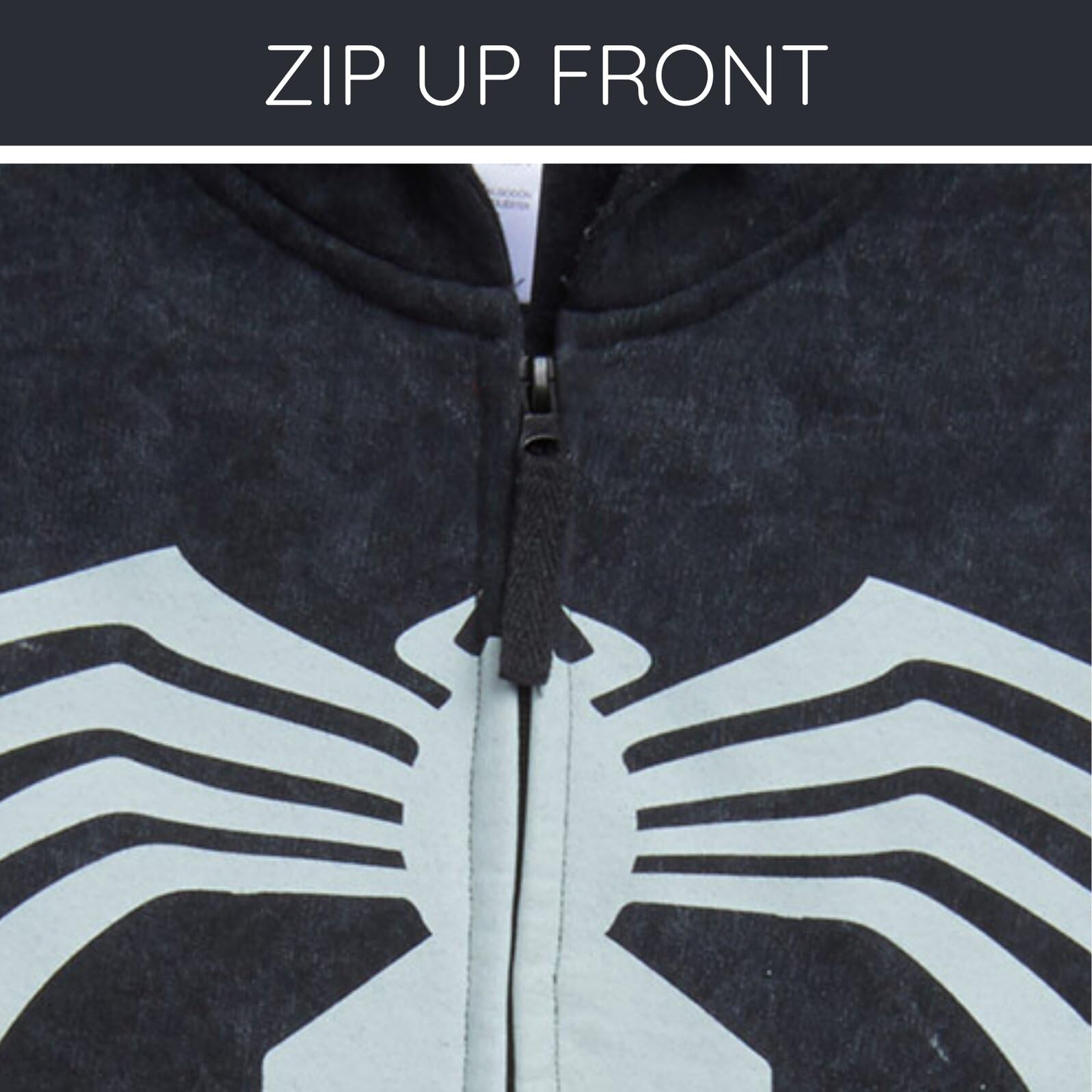 Marvel Spider-Man polarowa dopasowana rodzinna bluza z kapturem z zamkiem błyskawicznym cosplay rozmiary dla malucha do dorosłych (2T-2XL)