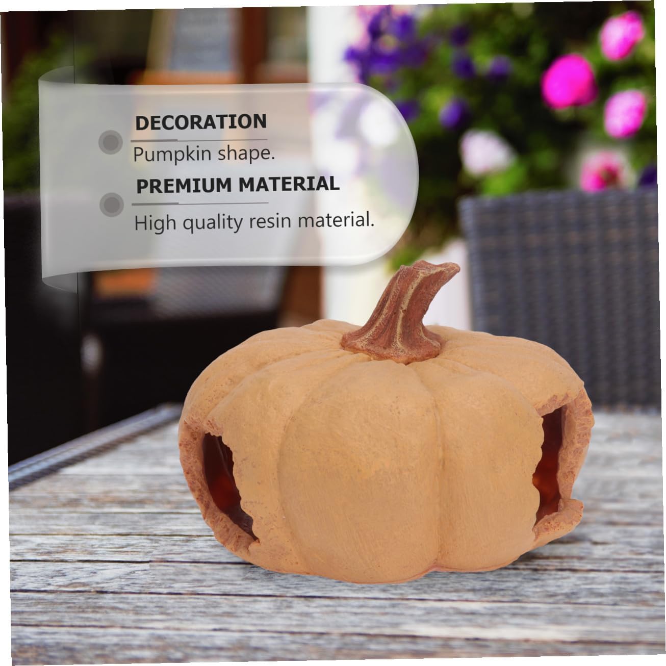 Sosoport 1pc Pumpkin Reptile House Hideout for Lizards Snakes Turtles Landscape Accessory for Aquariums Terrariums Non-Fading Design