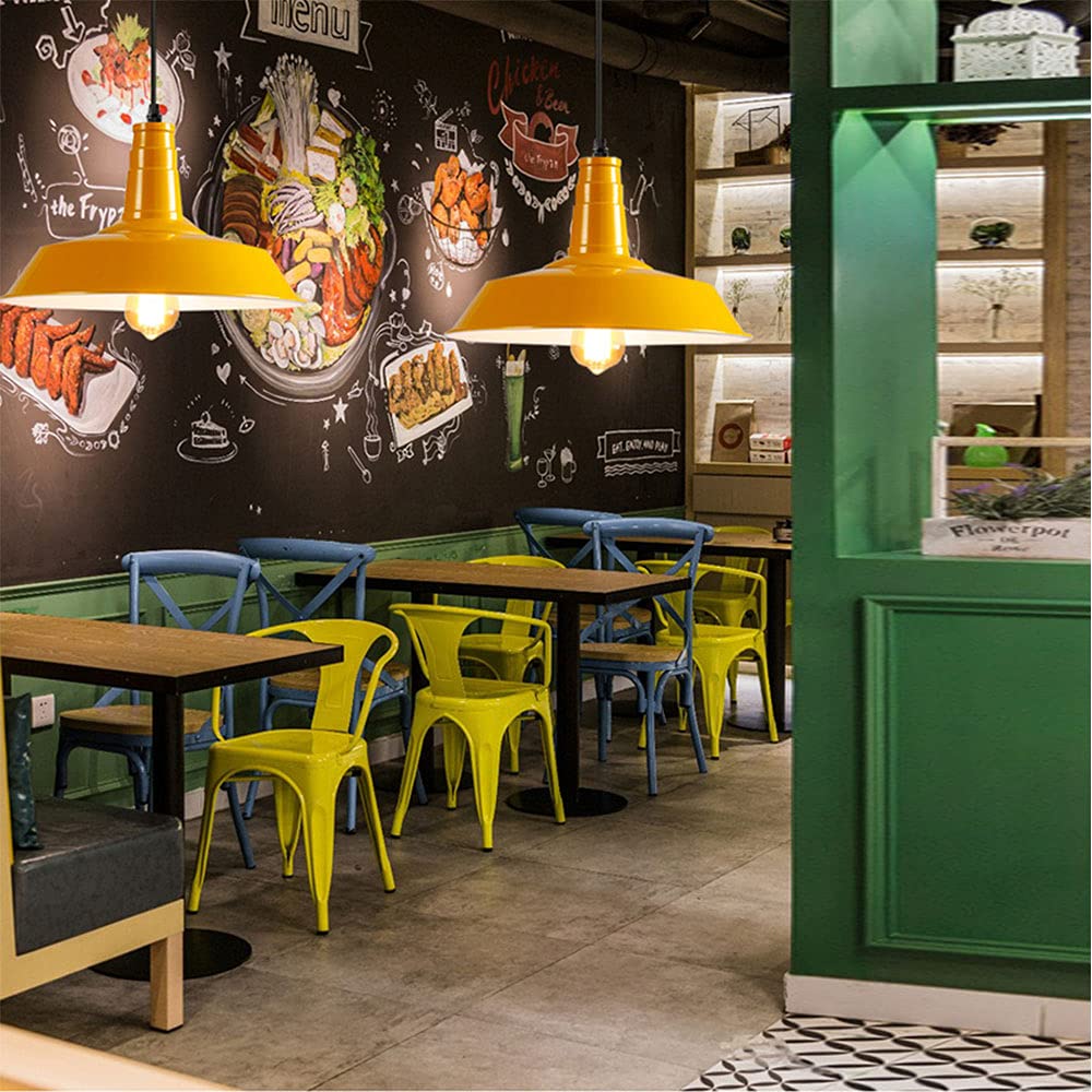 Nordyckie Lampy Wiszące W Stylu Industrialnym! Podstawa Światła LED E27 Żelazny Klosz Lampa Wisząca Oświetlenie Dekoracyjne Żyrandol Sufitowy Używany W Restauracji, Kawiarni, Barze, Klubie