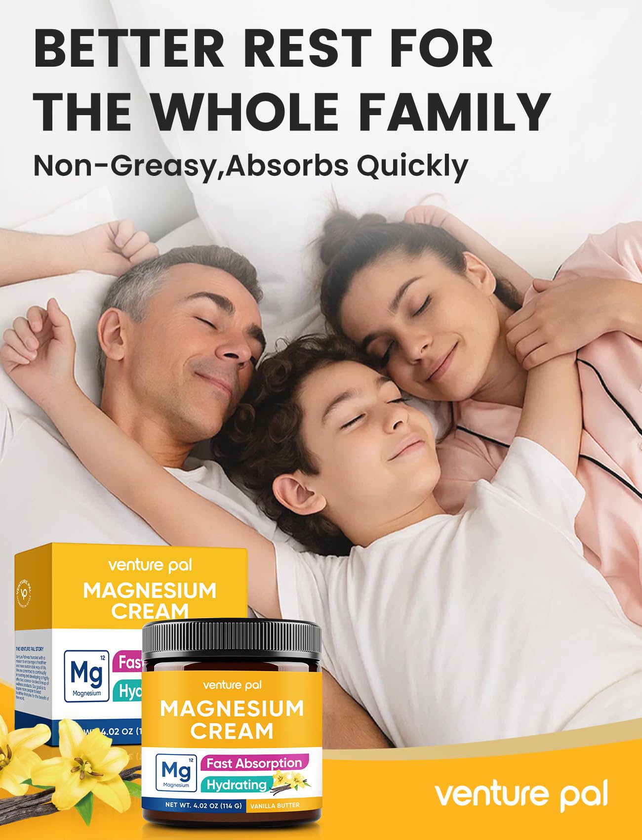 Venture Pal Topical Magnesium Cream, Highly Concentrated Magnesium Lotion — Amazon image 2