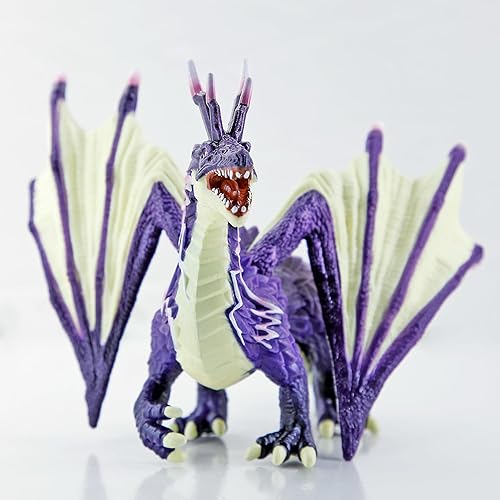 Miniatura 16 de RECUR Figura de acción de dragón brillante, juguetes de dragón blanco para niños y niñas, figuras RPG en miniatura para exhibición de mesa