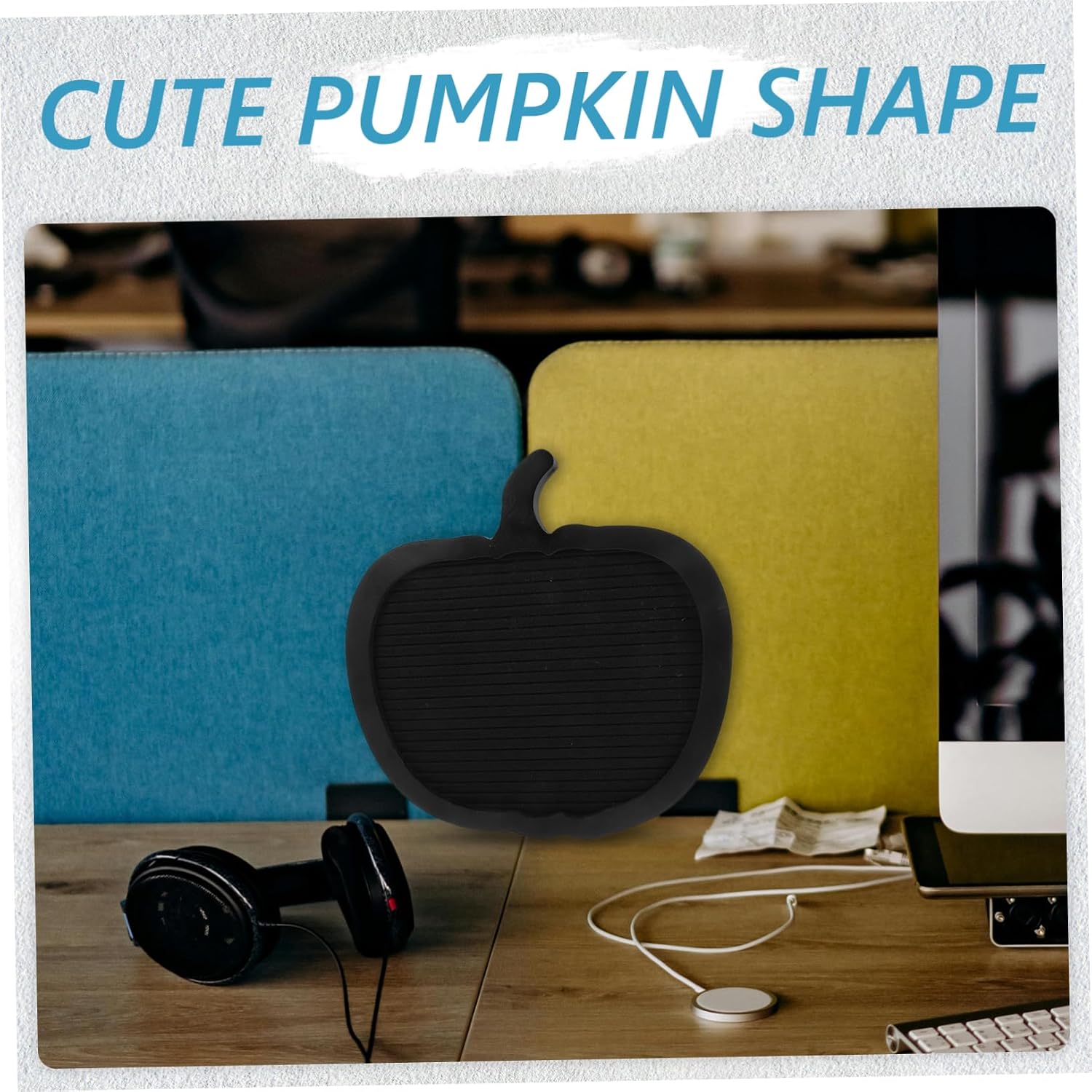 Tofficu Pumpkin Shaped Felt Message Board Decorative Bulletin Board for Home Versatile Memo Board for Photos Announcements and Creative Displays Felt and