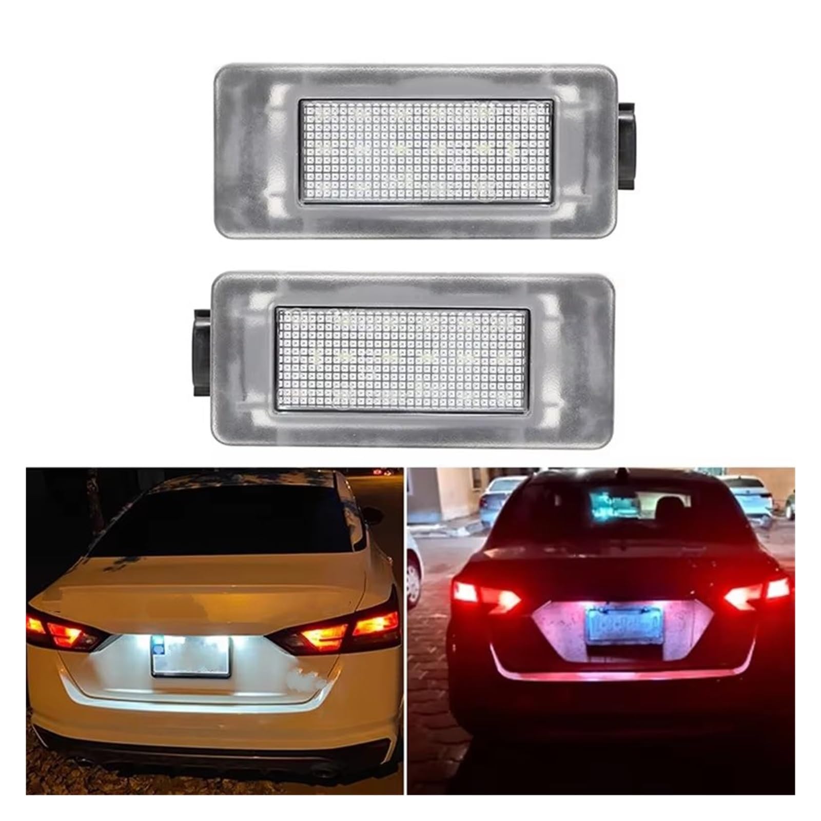 License Number Plate Light Lamps Car White License Plate Light For Dacia For Duster 2017 2018 2019 2020 2021