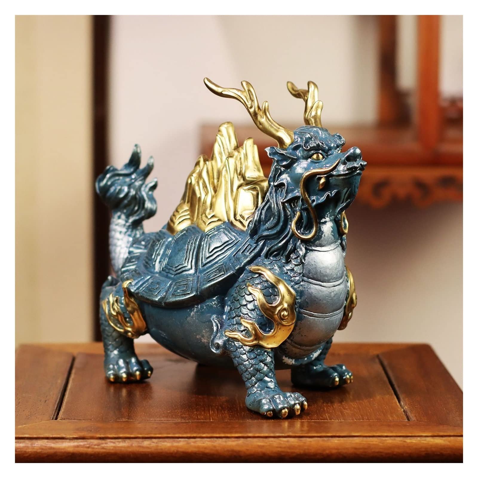 Figurka Dekoracyjna Tylne wejście Ornament smok Jinshan do domu salon dekoracyjna dekoracja Qiaoyuan otwarcie dobrego moralnego