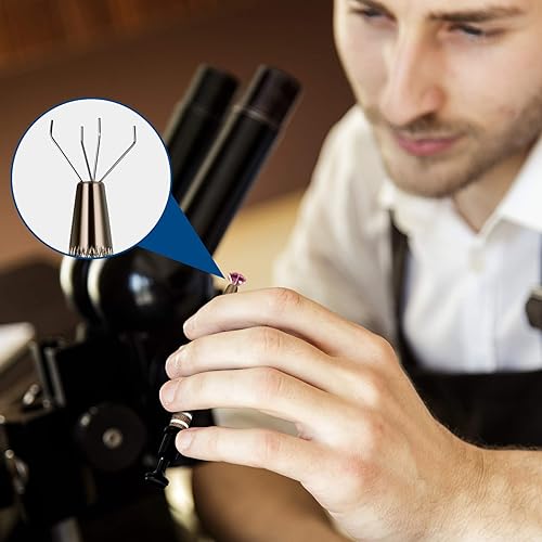 Miniatura 5 de ANCIRS Herramienta de recogida de 4 garras de acero inoxidable para recolección de piezas pequeñas, agarrador de 4 puntas para objetos pequeños en