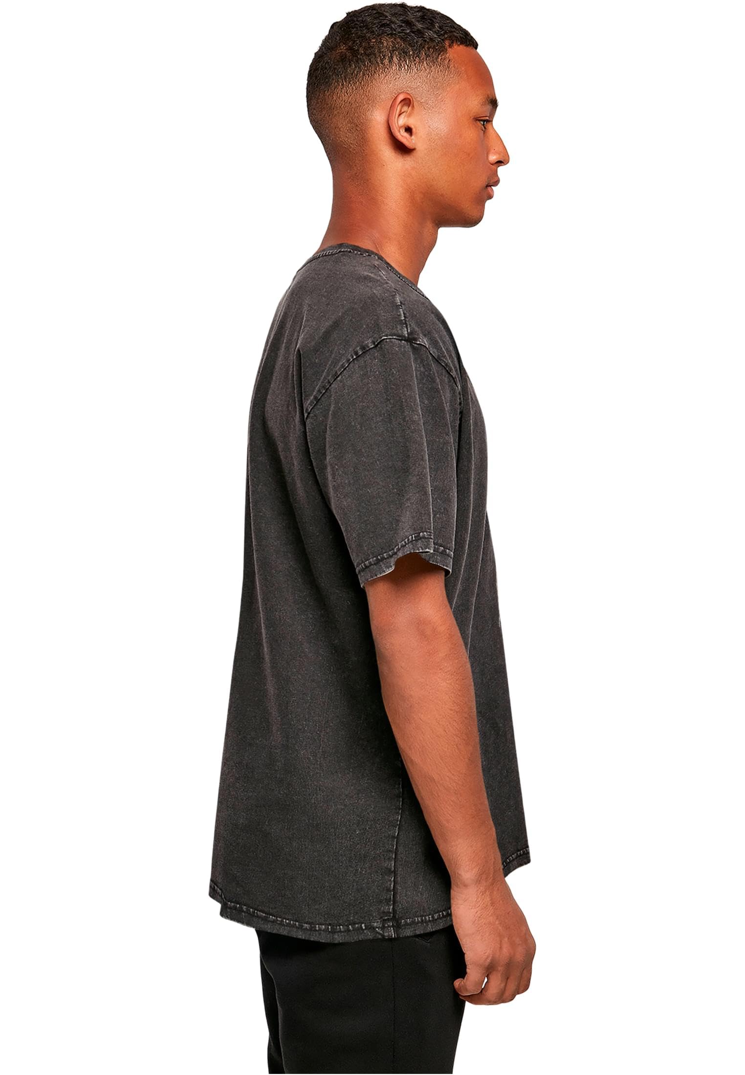 MERCHCODE Mp501306-naughty By Nature - Drip Crown Acid Washed Oversize Tee T-Shirt Uomo (Pacco da 1)