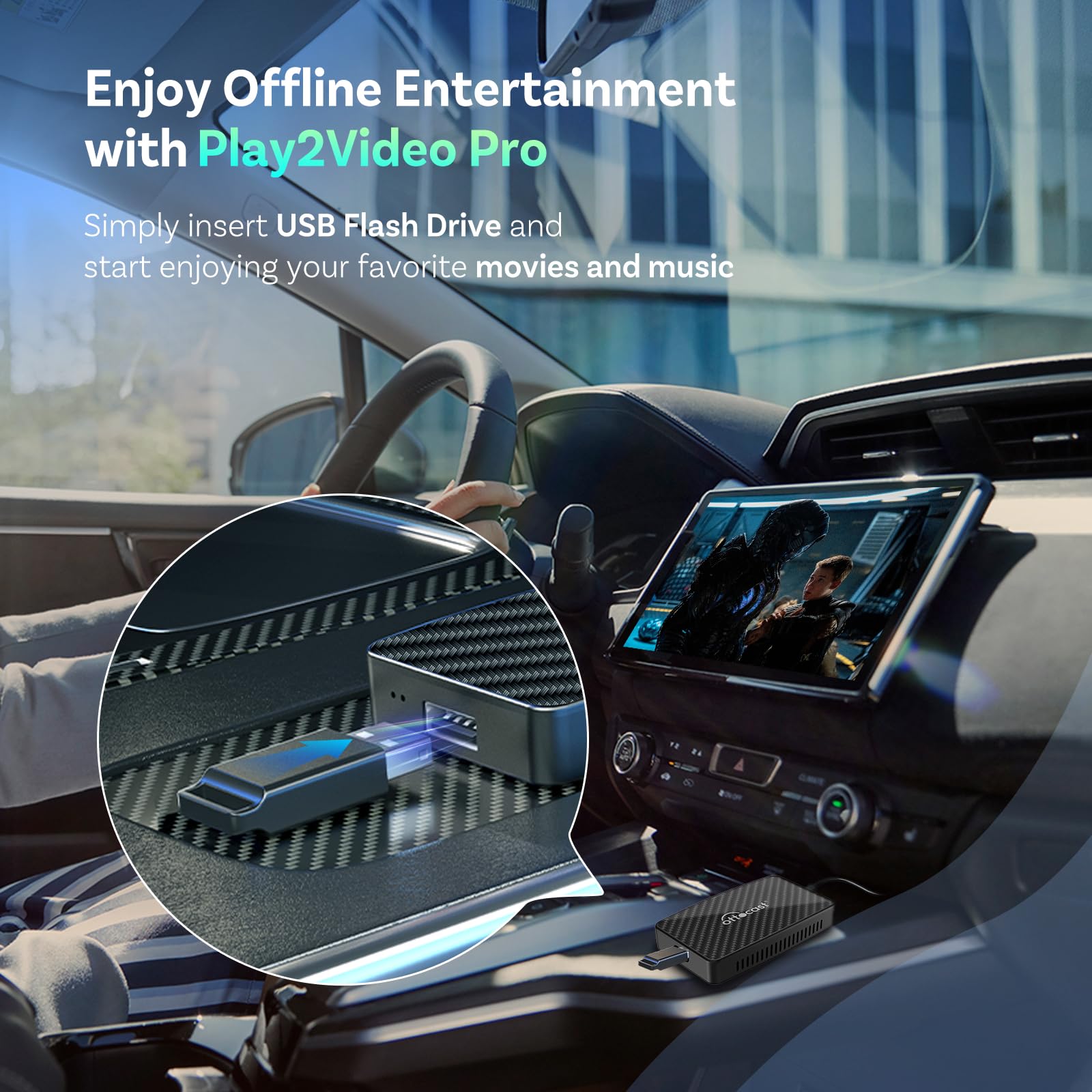 Amazon.com: OTTOCAST Play2Video Pro- Wireless CarPlay Android Auto