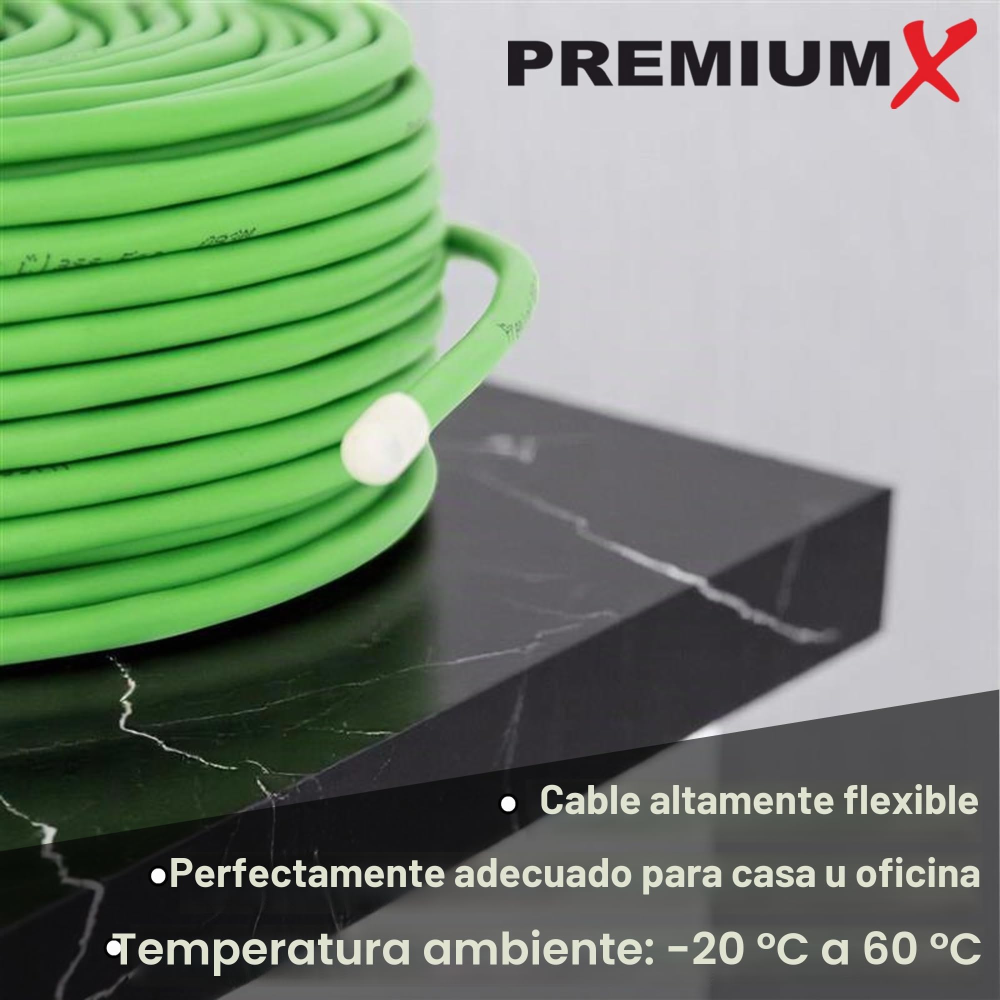 Premium X EIB KNX - Cable de bus (50 m, J-Y, 2 x 2 x 0,8, Eca, cable de bus, cable de telecomunicaciones, cable de datos, cable de datos, color verde