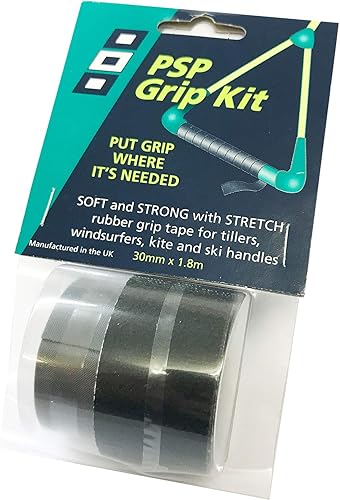 Lindemann PSP GRIP TAPE Set Tillers Windsurf Kite and Ski Asas 30mmx1.26.2ft negro