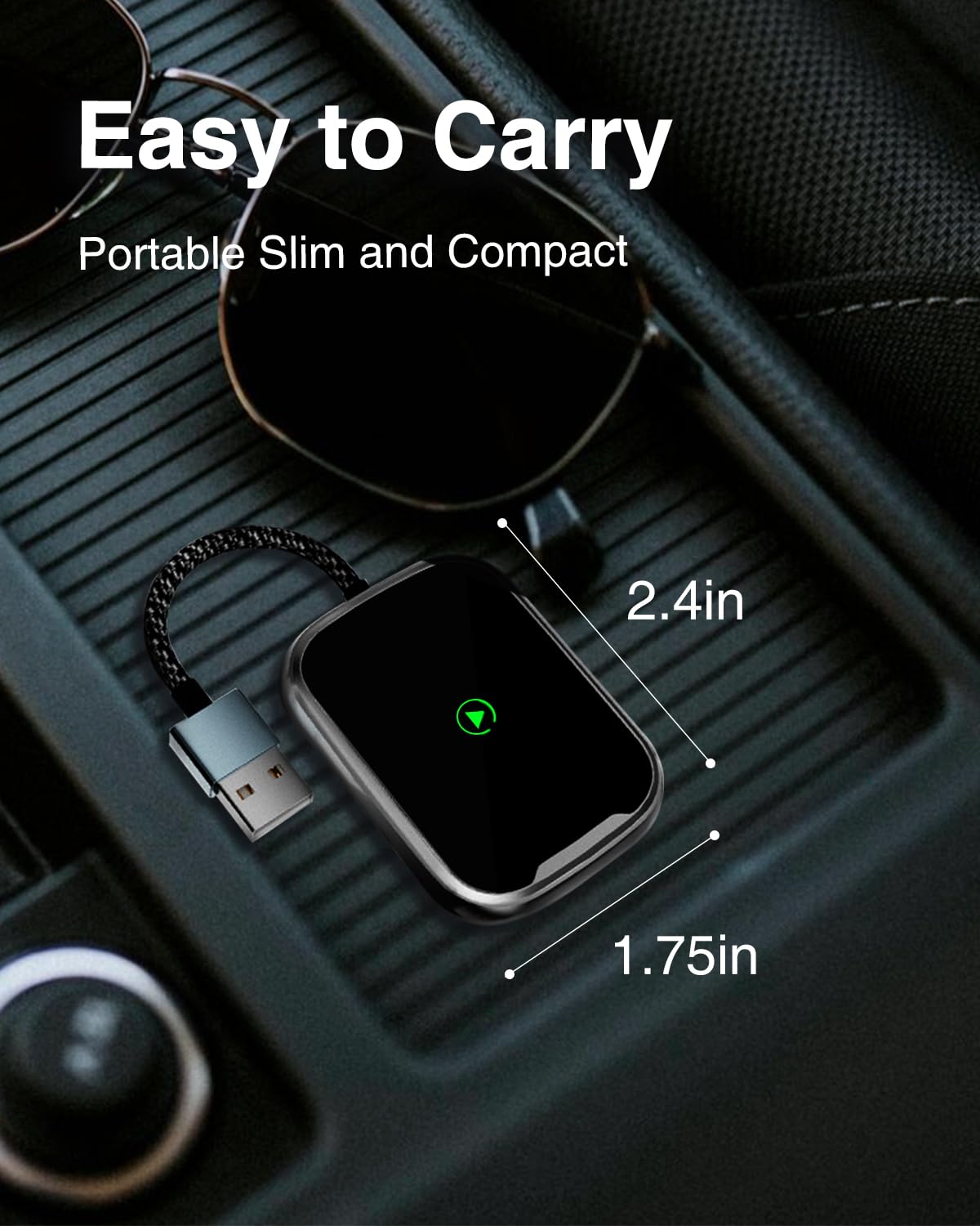 Tesheer Wireless Carplay Adapter, 2 in 1 CarPlay Android Auto Wireless Adapter, 2025 Upgraded Auto-Connect & Low Latency Wireless Car Play Dongle for Apple iPhone