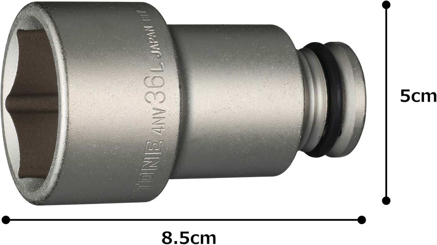 TONE Long Impact Socket 6-Point 4NV-36L 1/2" Inch Drive 36mm