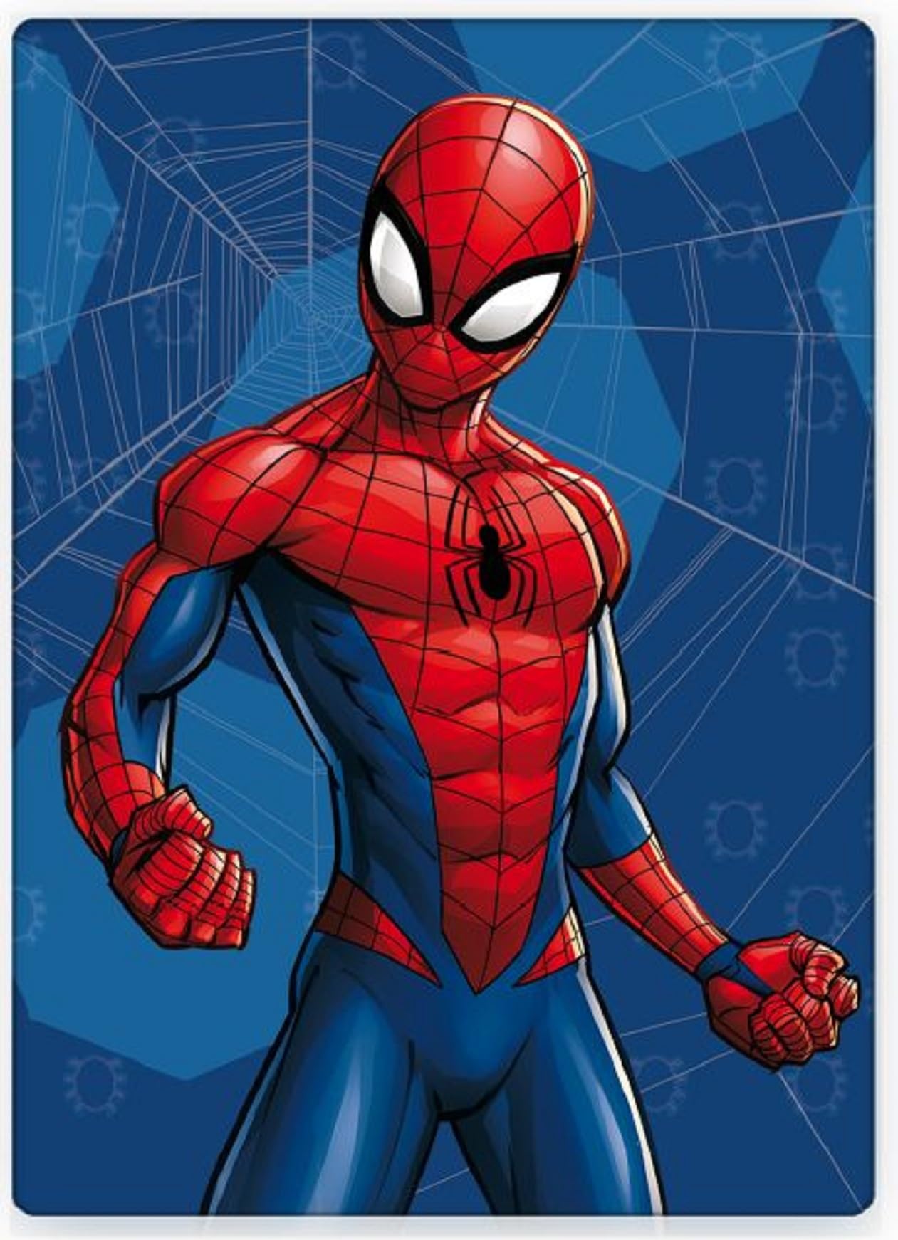 Brandmac Blue Spiderman Fleece Blanket Cuddly Blanket 100 X 140 Cm