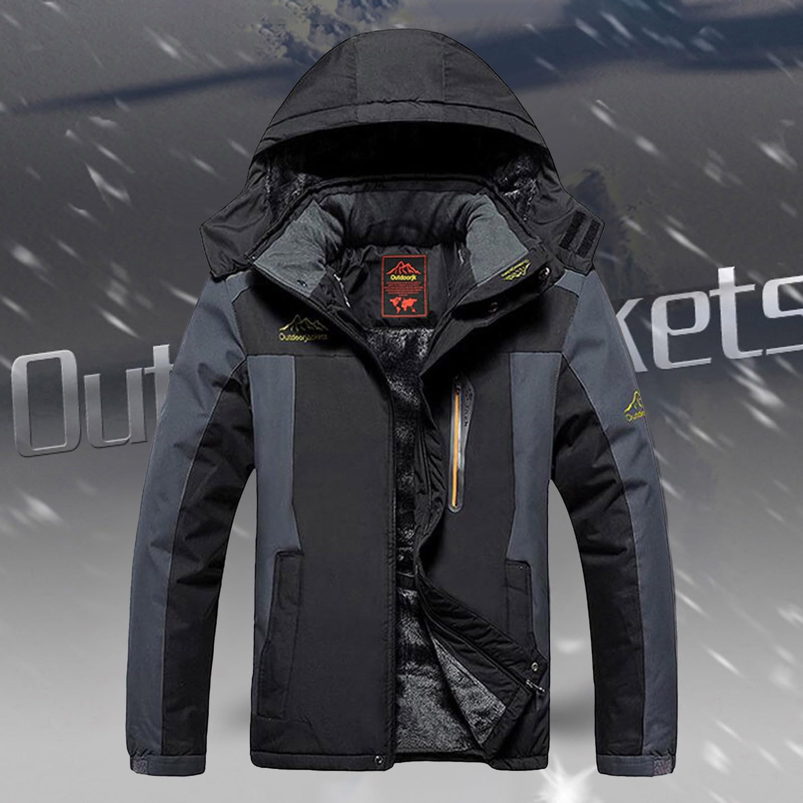 Chaqueta Mujer Abrigo Entretiempo Invierno Cazadora Plumiferos，Chaqueta femenina resistente al abrigada para exteriores ropa de y montañismo diseño acolchado grueso ideal clima frío