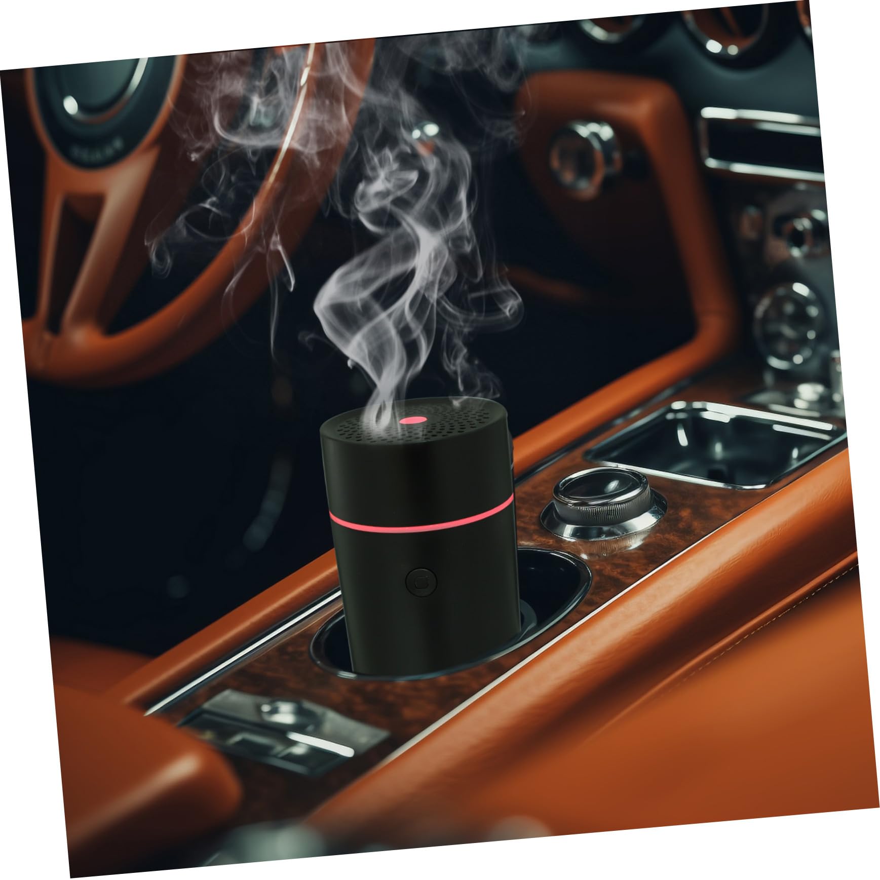 Diffusore Profumo Portatile per Auto USB Ricaricabile Mini Umidificatore Essenziale per Ambienti Piccoli Design Compatto Nero per Ufficio e Camera