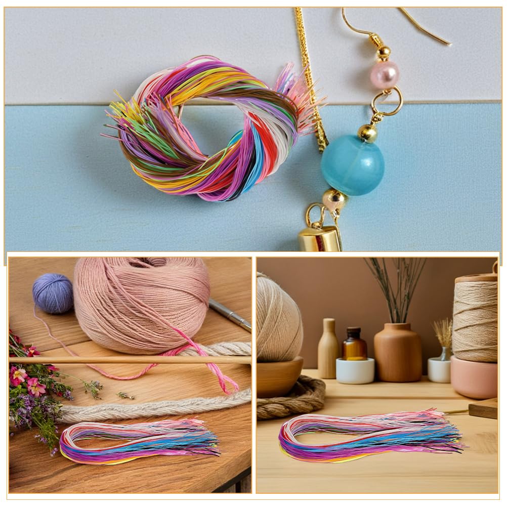 600 Stück DIY-Schnürkordeln aus Kunststoff für kreative Projekte, 20 Farben, Bastelkordeln, Schnürschnur für die Herstellung von Schmuck, Schlüsselanhängern und Armbändern