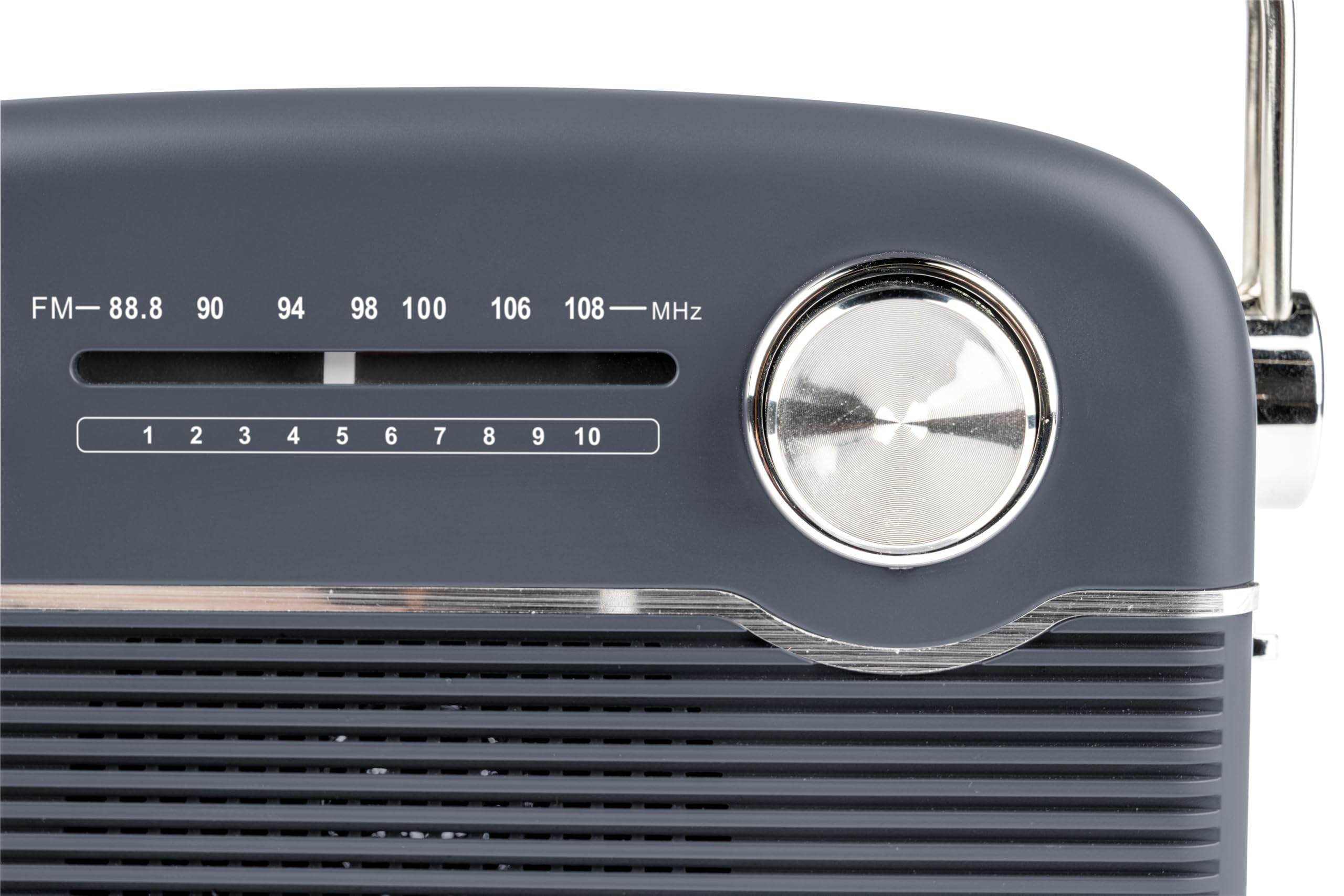 Radio FM, Bluetooth 5.4,Batterie Rechargeable, Secteur ou Recharge Solaire Thomson (Grise)