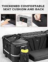 Vista 4 de KEMIMOTO Bolsa para ATV, Bolsa de Carga para ATV Grande de 74L con Bolsa Refrigeradora, Bolsa de Asiento de Parrilla Trasera de Almacenamiento