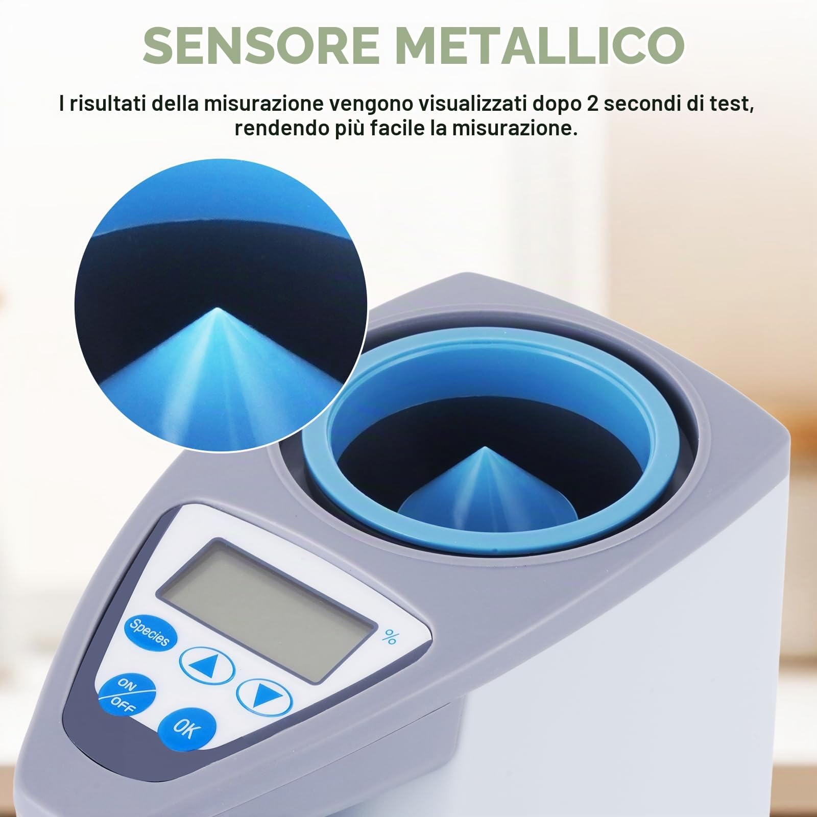 YJINGRUI Analizzatore misuratore di umidità per cereali a semi di cereali digitali LDS-1G Controllo dell'elaboratore di umidità 3~35%