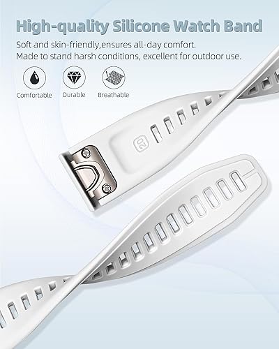 Miniatura 5 de Correa de reloj de 0.787 in para Garmin fenix 5s fenix 6s fenix 7s pro zafiro quickfit 20 bandas de repuesto para Garmin epix 2 1.654 in correa