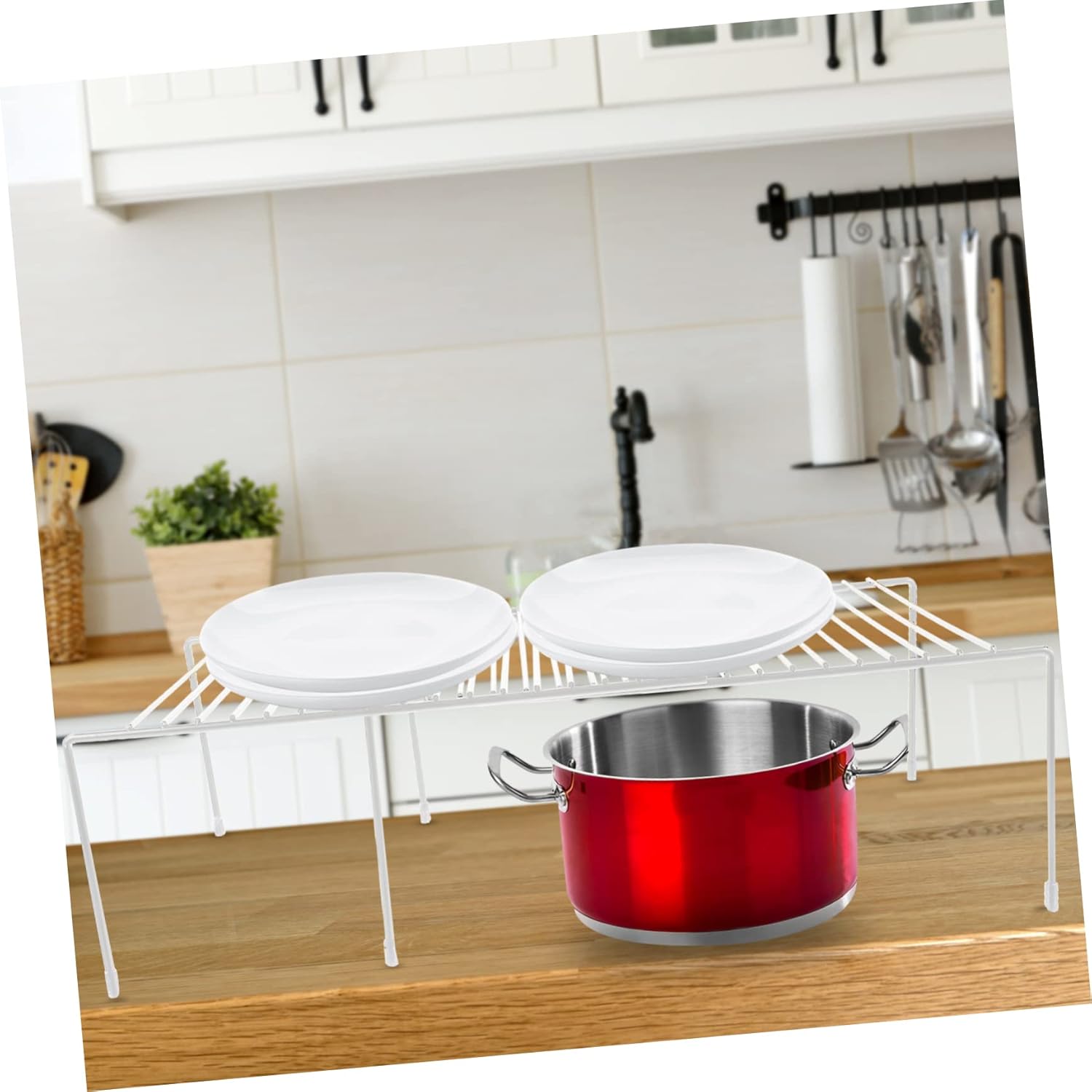 1Set Expandable Spice Rack Organizer for Kitchen Retractable Storage Shelf Practical Cabinet Organizer for Condiments Easy Installation Sturdy Material Space Saving Design