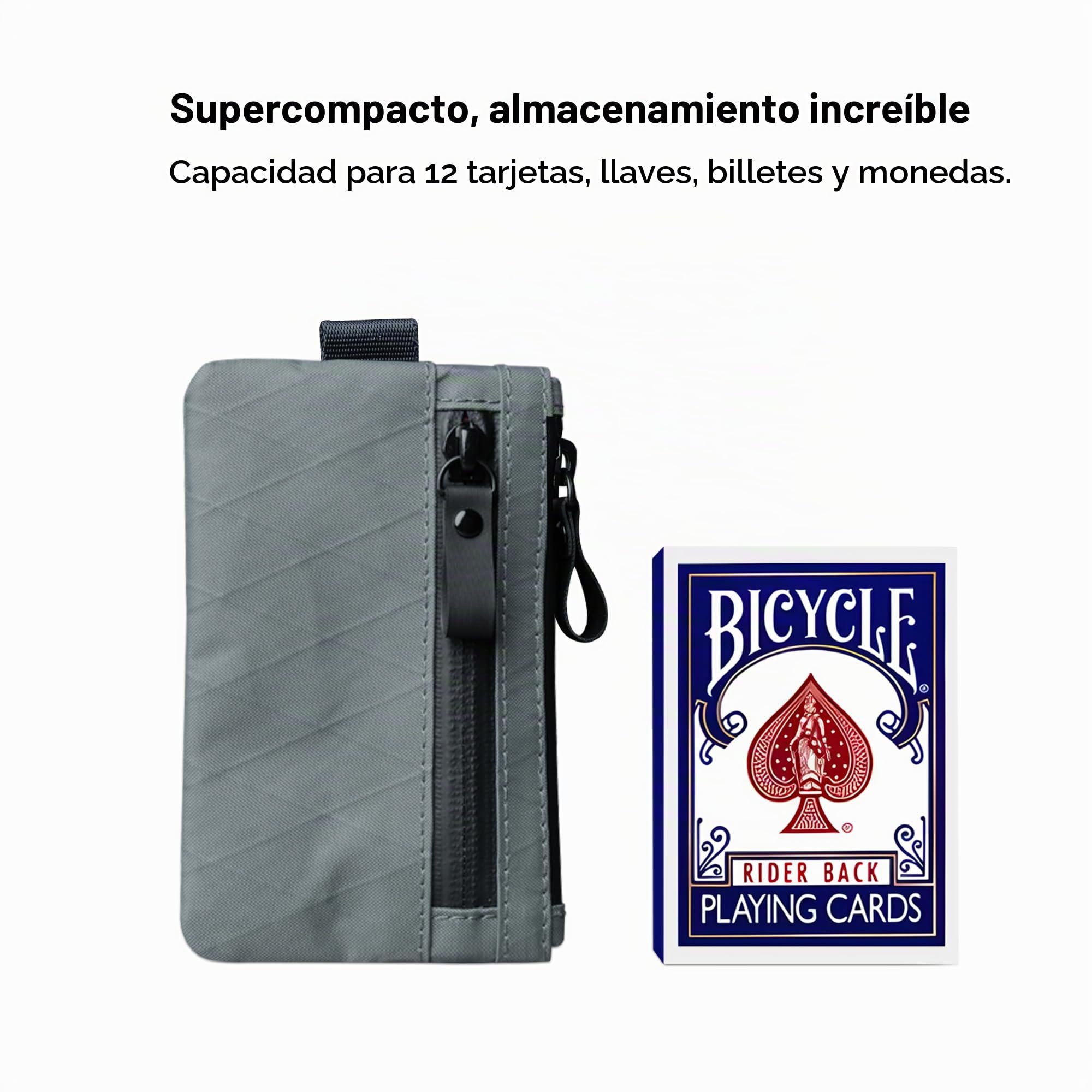 ALPAKA Zip Pouch, Monedero Hombre Pequeño con Cremallera, Cartera para Hombre con Bloqueo RFID, Bolsa Organizadora de Bolsillo, Monedero Minimalista para Tarjetas, Resistente al Agua X-Pac
