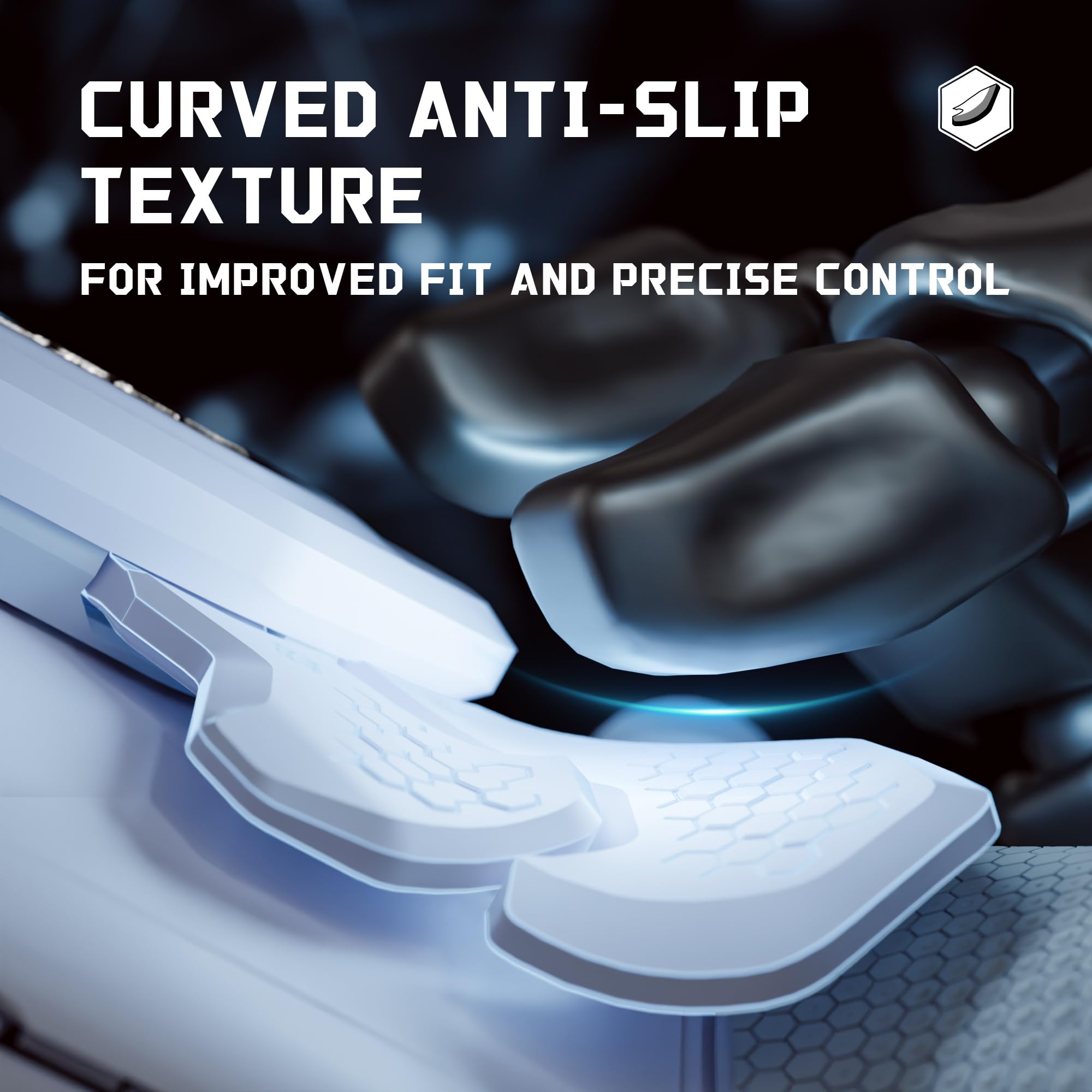 eXtremeRate BEYOND Remap Kit per ps5 Edge Controller, Display OLED & Cover Grip Ergonomici & 4 Palette Tasti Posteriori Rimappabili, Back Paddle Accessori per ps5 Edge Joystick, Grigio