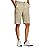 PULI Mens 12 InseamGolf Shorts Long Quick Dry Lightweight with Zipper Pocket for Hiking Casual Work Travel Khaki 32
