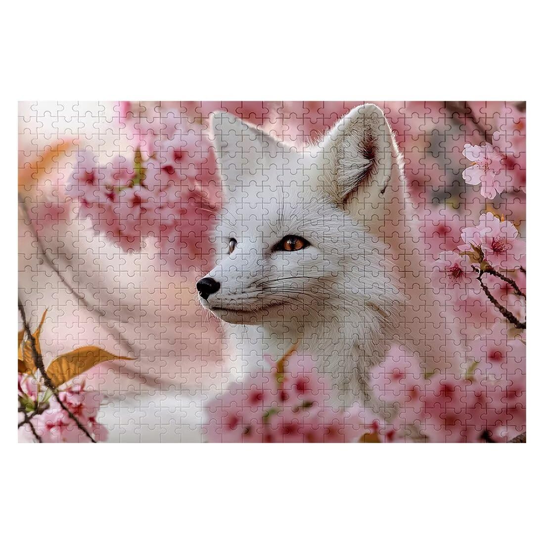 Puzzle 2000 sztuk Lis, puzzle dla dorosłych kwiat, klasyczne puzzle Wyzwanie edukacyjne Superior Zabawki dla rodziny, niemożliwe drewniane puzzle z pudełkiem na prezent, obraz do dekoracji ścian -2189