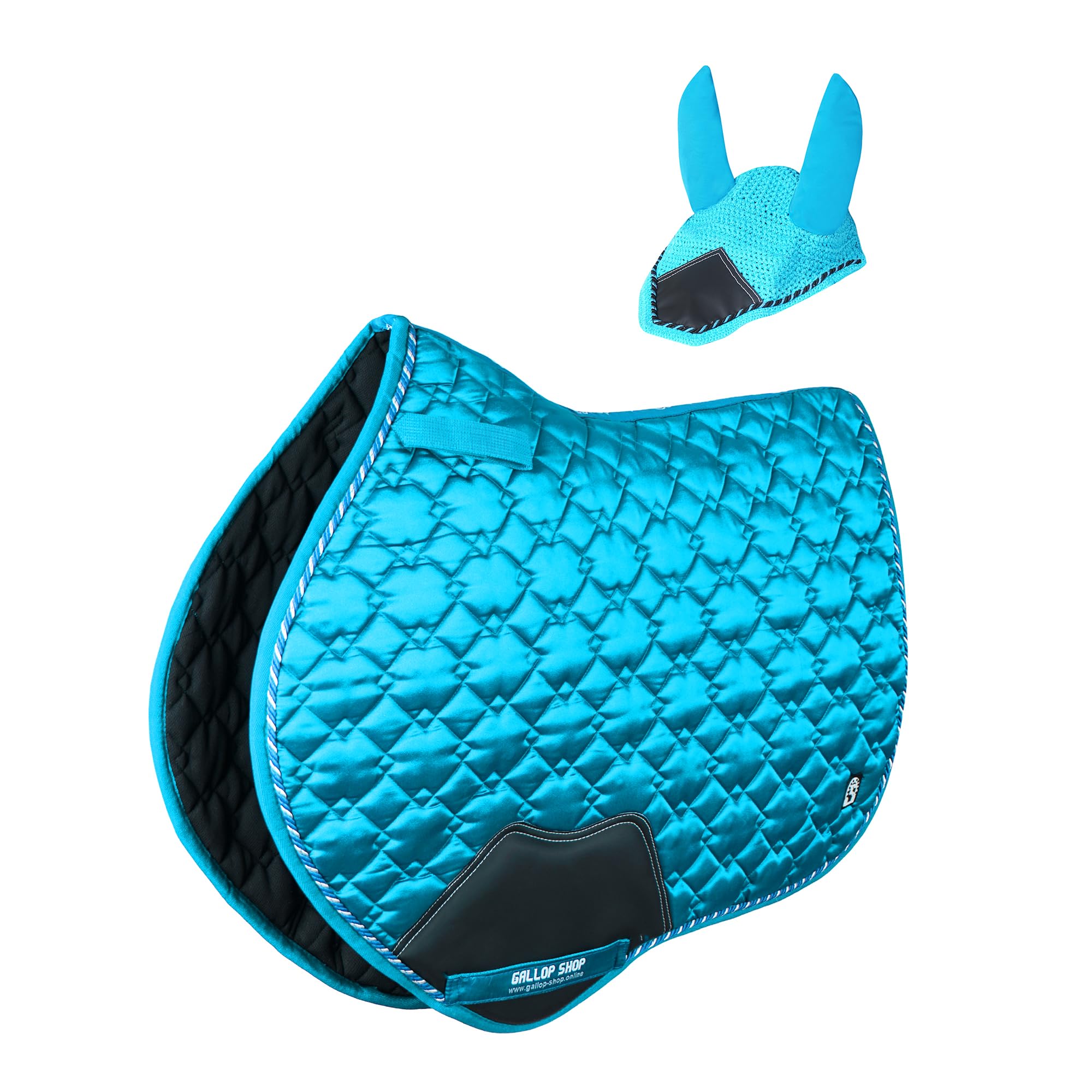 Close Contact Diamond Cut / Horse Pad / Horse Saddle Pad (Aqua, Full)