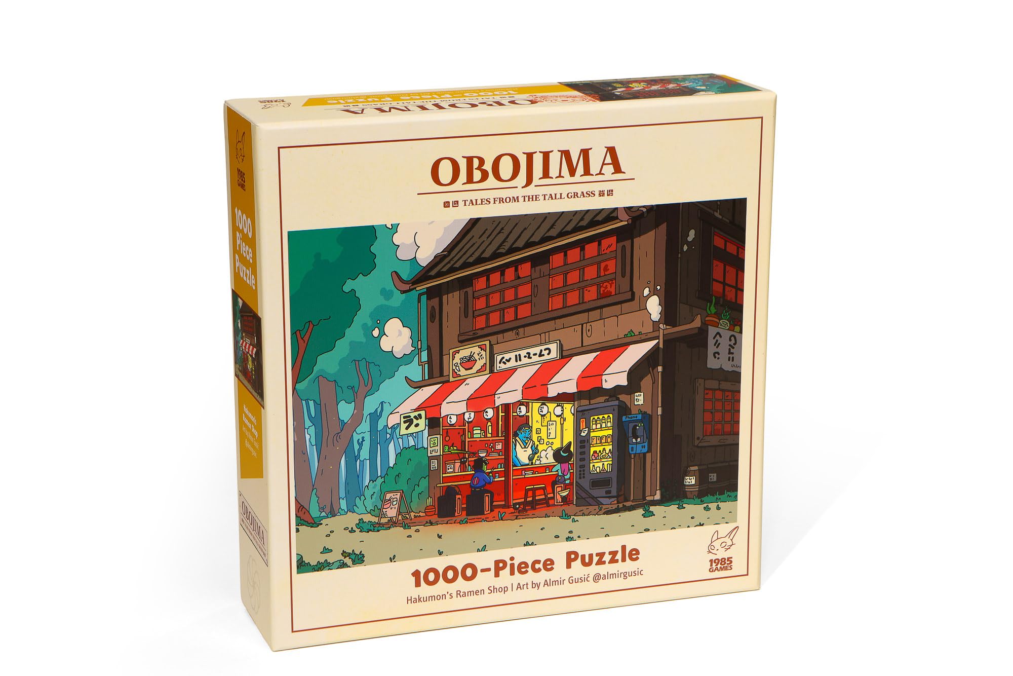 Obojima Hakumon's Puzzle - 1000-Piece Jigsaw Featuring Mysterious Spirit Creatures from The World of Obojima, Collectible Fantasy Art Puzzle