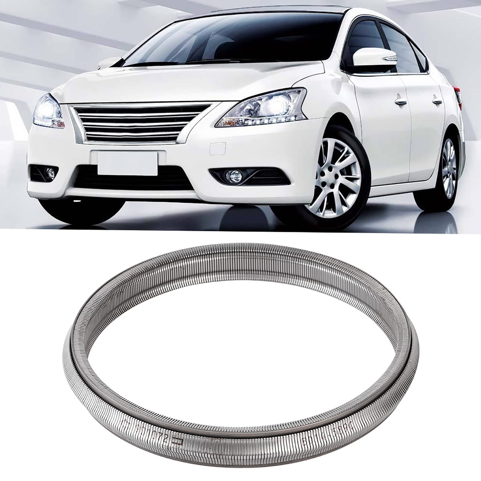 Diyeeni Cadena de Transmisión CVT Remanufacturada RE0F11A JF015E para Versa 2012-2019, Cadena de Polea de Correa CVT de Aleación de Aluminio 901072 901068